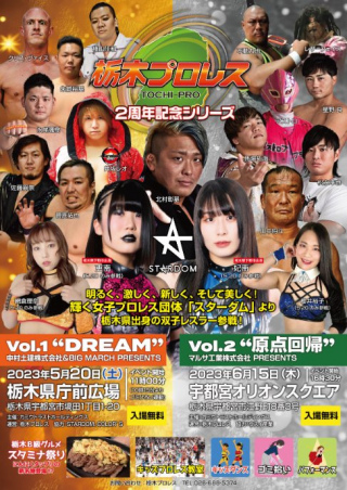 栃木プロレス・中村土建株式会社＆BIG　MARCH　PRESENTS栃木プロレス『2周年記念シリーズ　Vol・1』 　ビッグマッチ『DREAM』